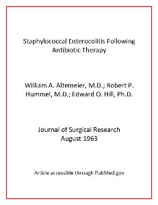 Image for Altemeier article Staphylococcal Enterocolitis Following Antibiotic Therapy