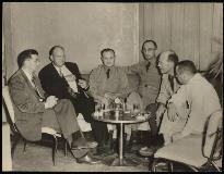 Photograph of Altemeier meeting with medical and military personnel in Korea