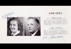 Neil Armstrong&#39;s senior picture in the Blume High School yearbook, 1947