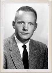 A portrait of Neil Armstrong while a test pilot at the NACA High-Speed Flight Station at Edwards Air Force Base, California. 20 November 1956.