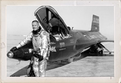 Neil Armstrong with X-15-3.