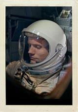 Neil Armstrong on the Gemini 8 mission in 1966. Image Credit: NASA