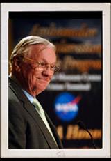 NASA Administrator Michael Griffin presented the NASA Ambassadors of Exploration award to Neil Armstrong. The Cincinnati Museum Center at Union Terminal. Image Credit: NASA/Bill Ingalls